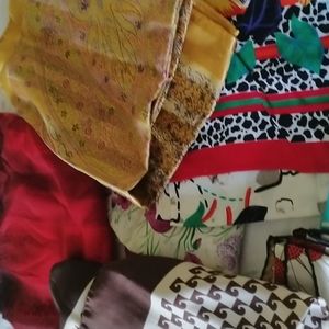 Bundle of silk scarves, Gucci